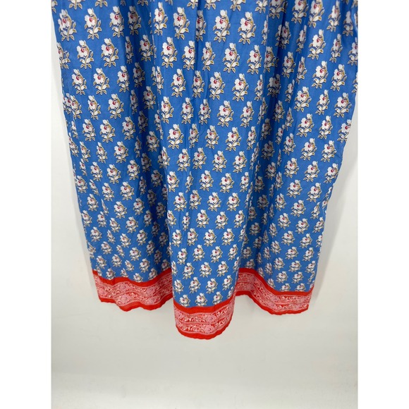 J Crew Beachwear V Neck Cover Up Dress Classic Block Floral Print Size Small NWT - Picture 4 of 7